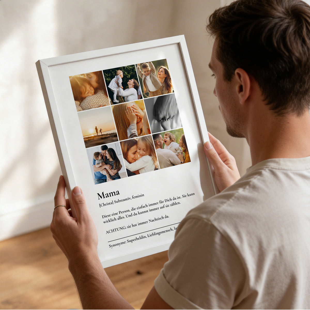 Personalisiertes Fotoposter "Mama Momente"