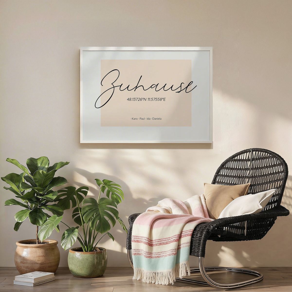 Personalisiertes Poster "Zuhause"
