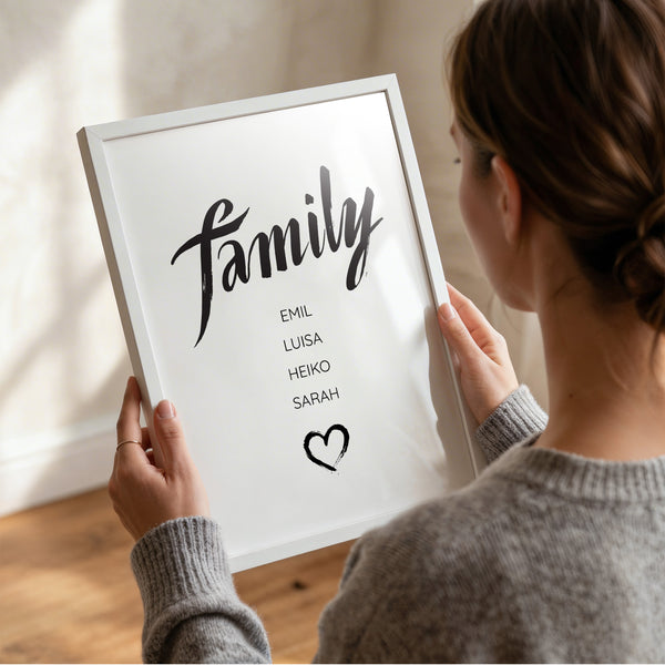 Personalisiertes Poster "Family"