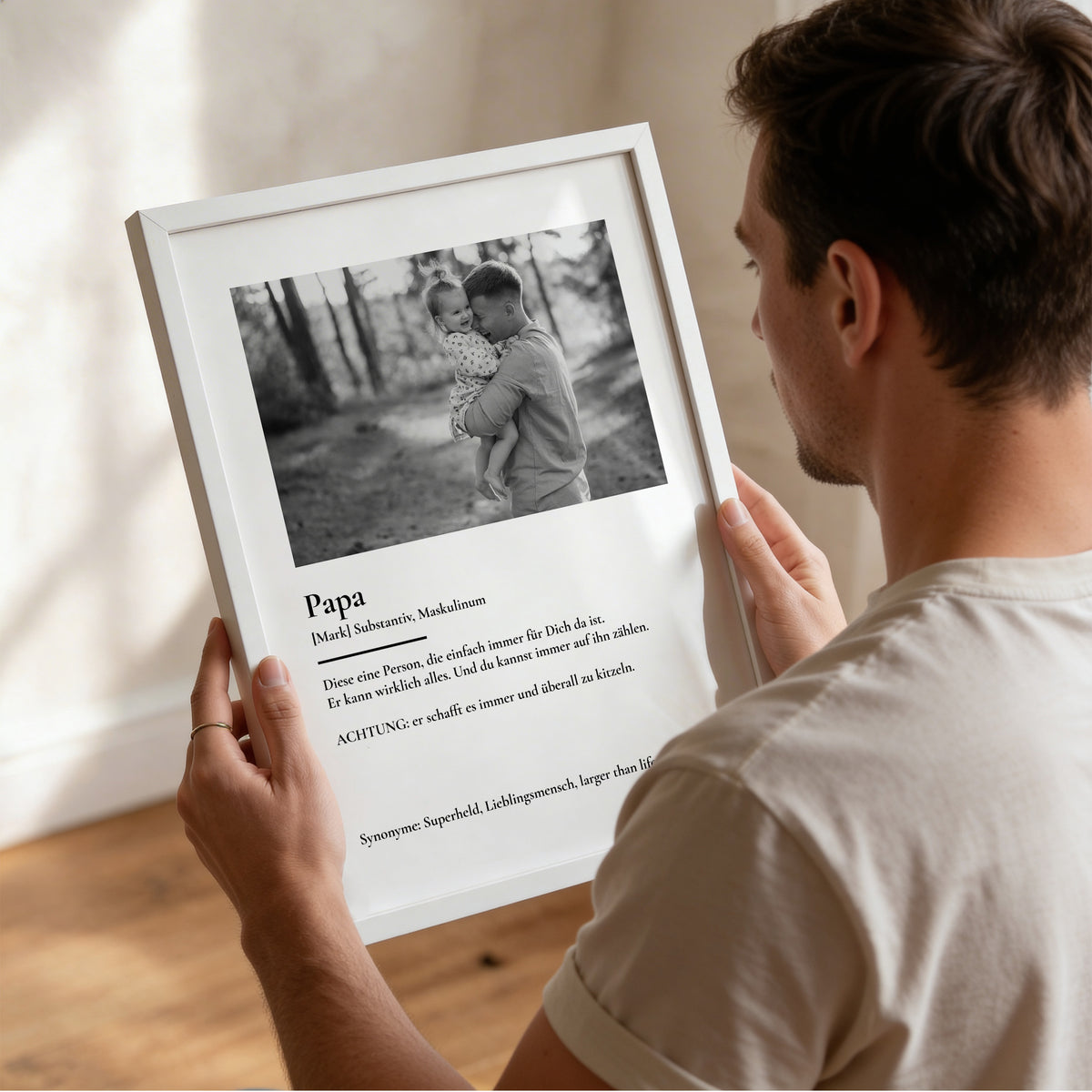 Personalisiertes Fotoposter "dein Papa"