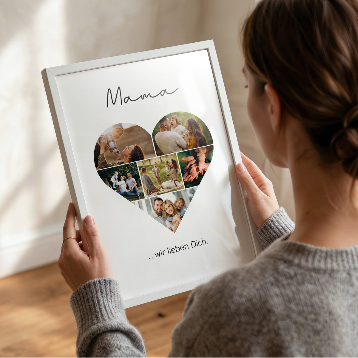 Personalisiertes Poster "Fotoherz"