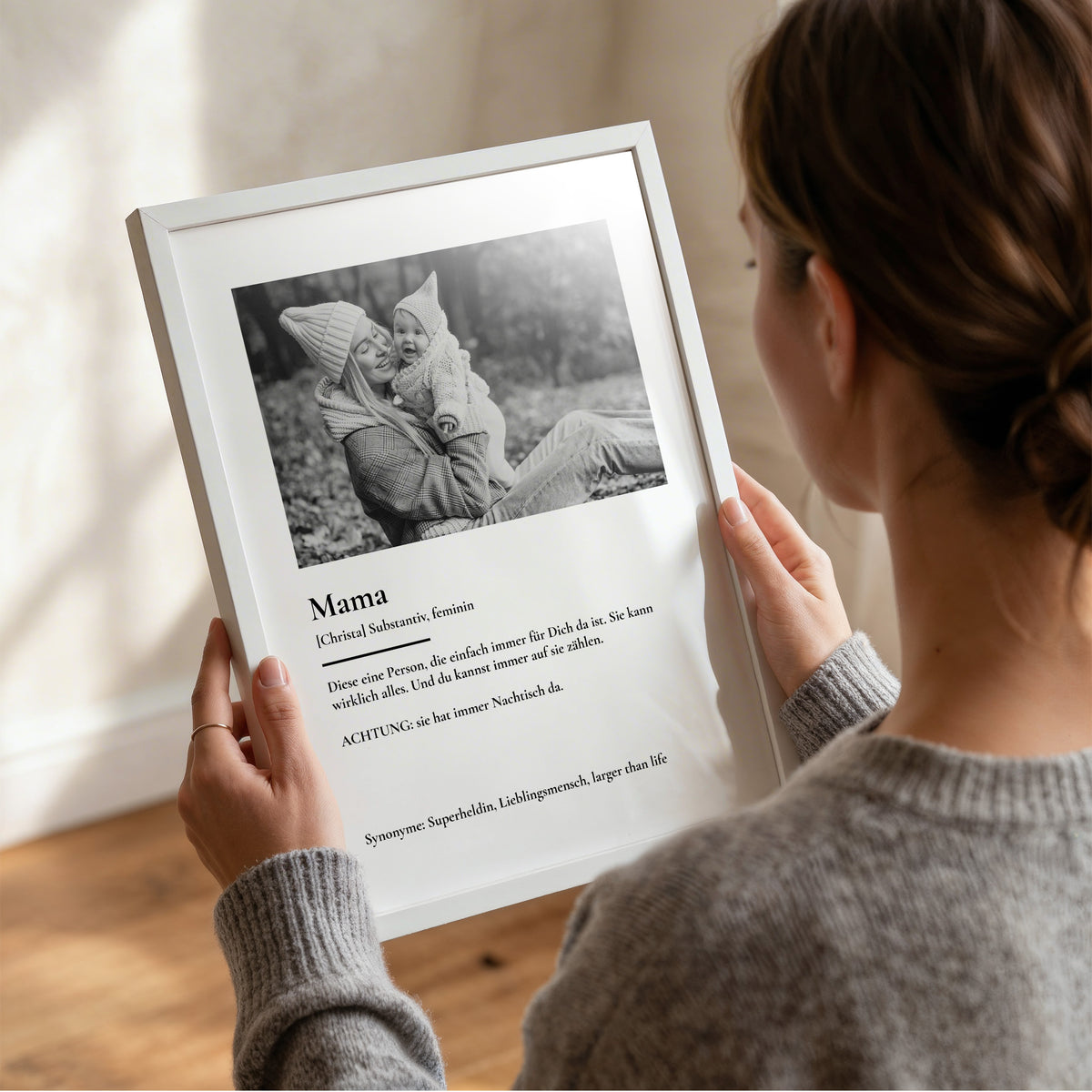 Personalisiertes Fotoposter "Mama Definition"