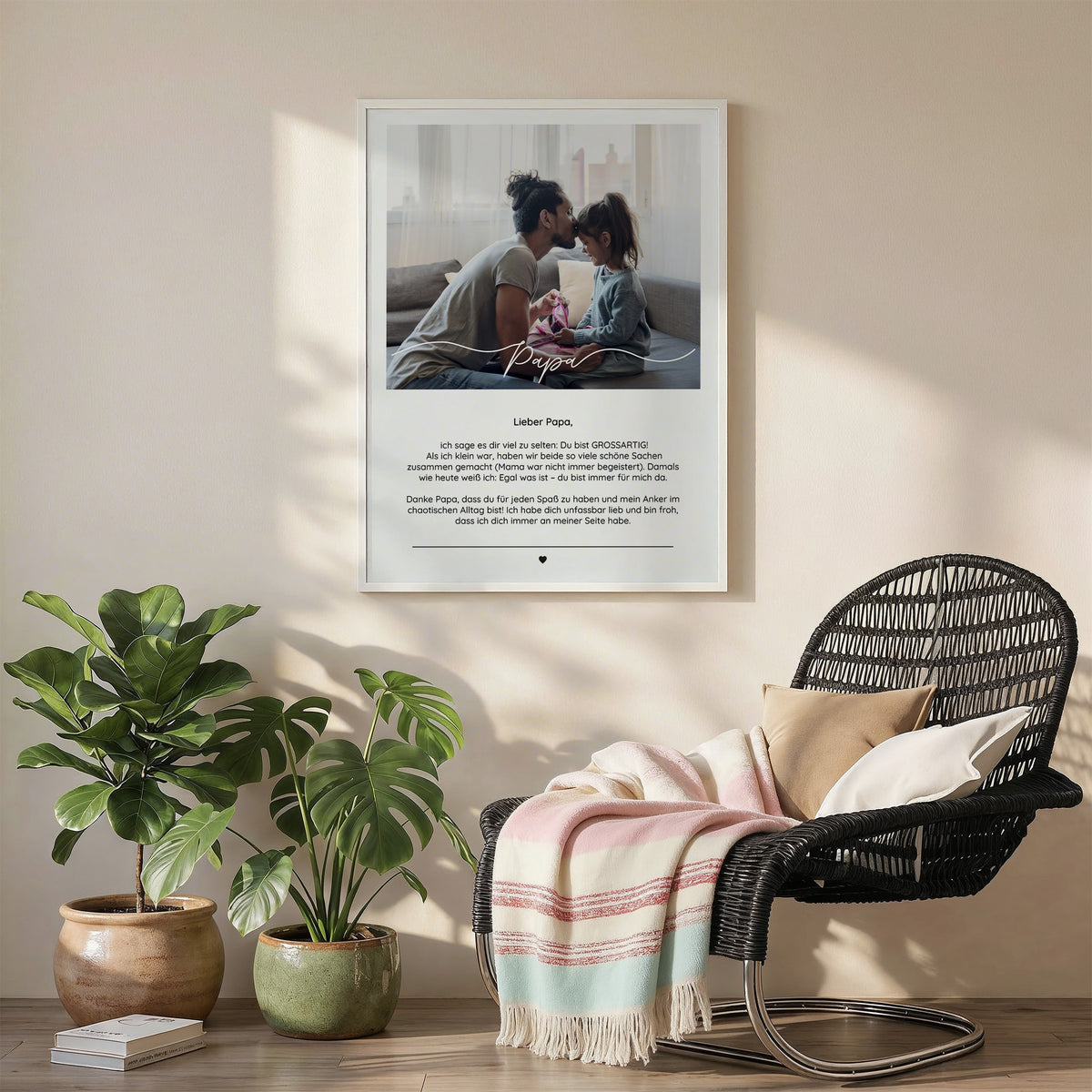 Personalisiertes Fotoposter "Liebe Worte"