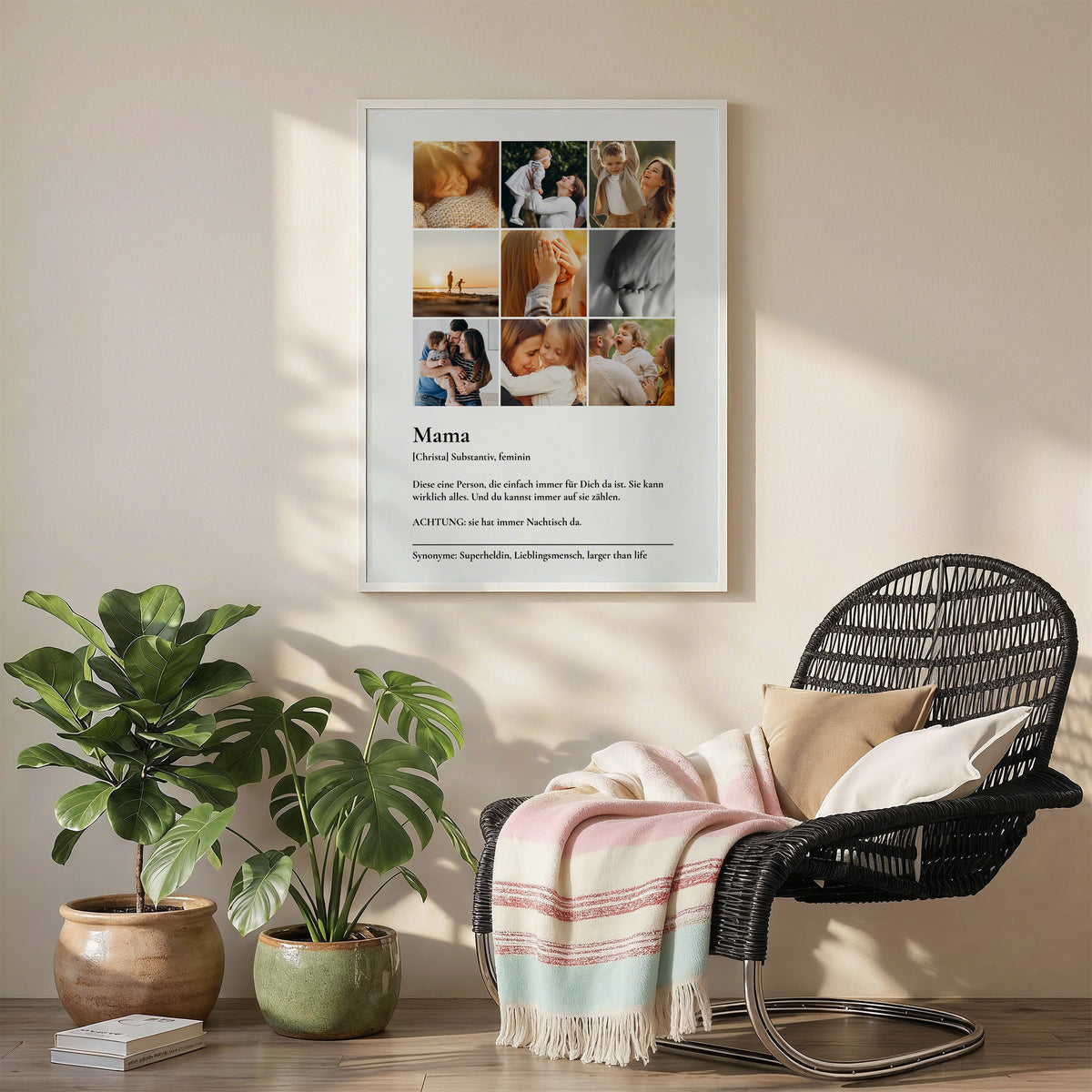 Personalisiertes Fotoposter "Mama Momente"