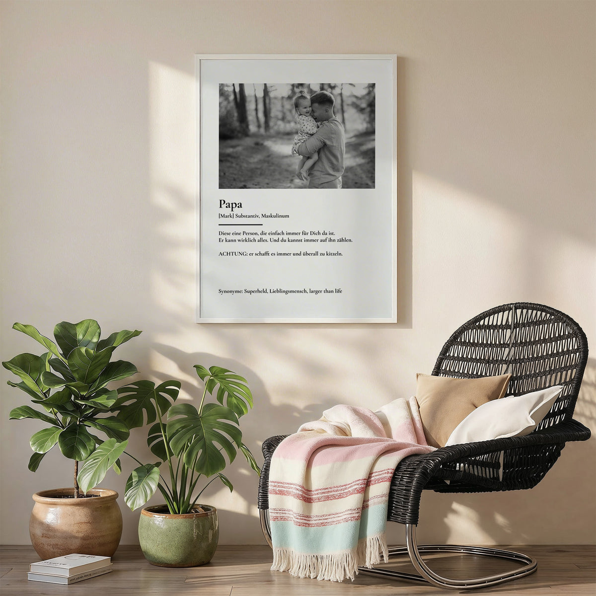 Personalisiertes Fotoposter "dein Papa"