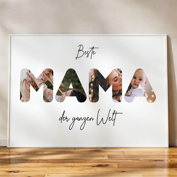 Personalisiertes Fotoposter "Mama"