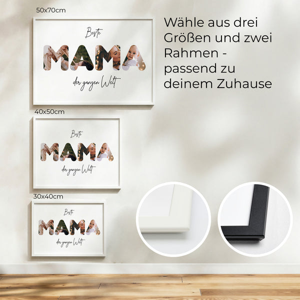 Personalisiertes Fotoposter "Mama"