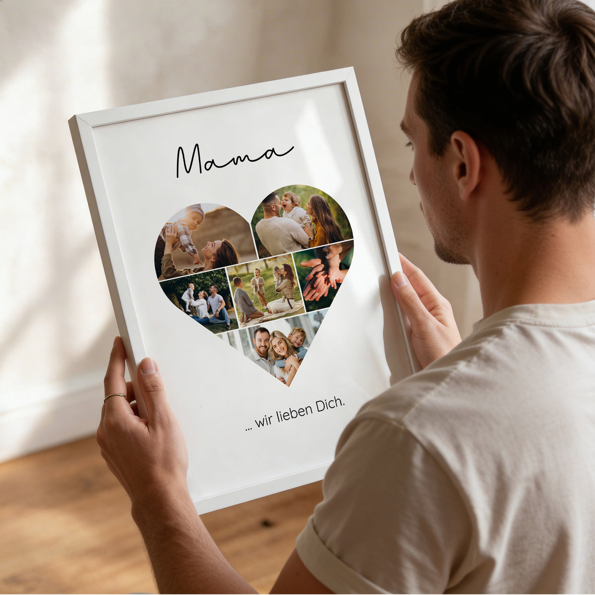 Personalisiertes Poster "Fotoherz"