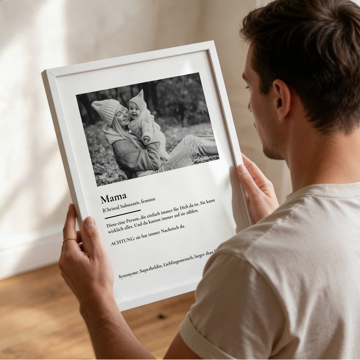 Personalisiertes Fotoposter "Mama Definition"