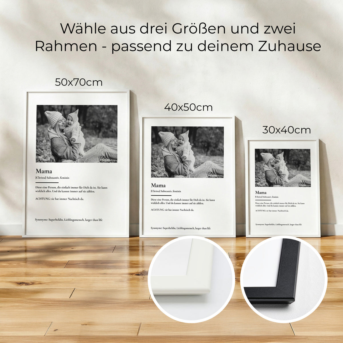 Personalisiertes Fotoposter "Mama Definition"