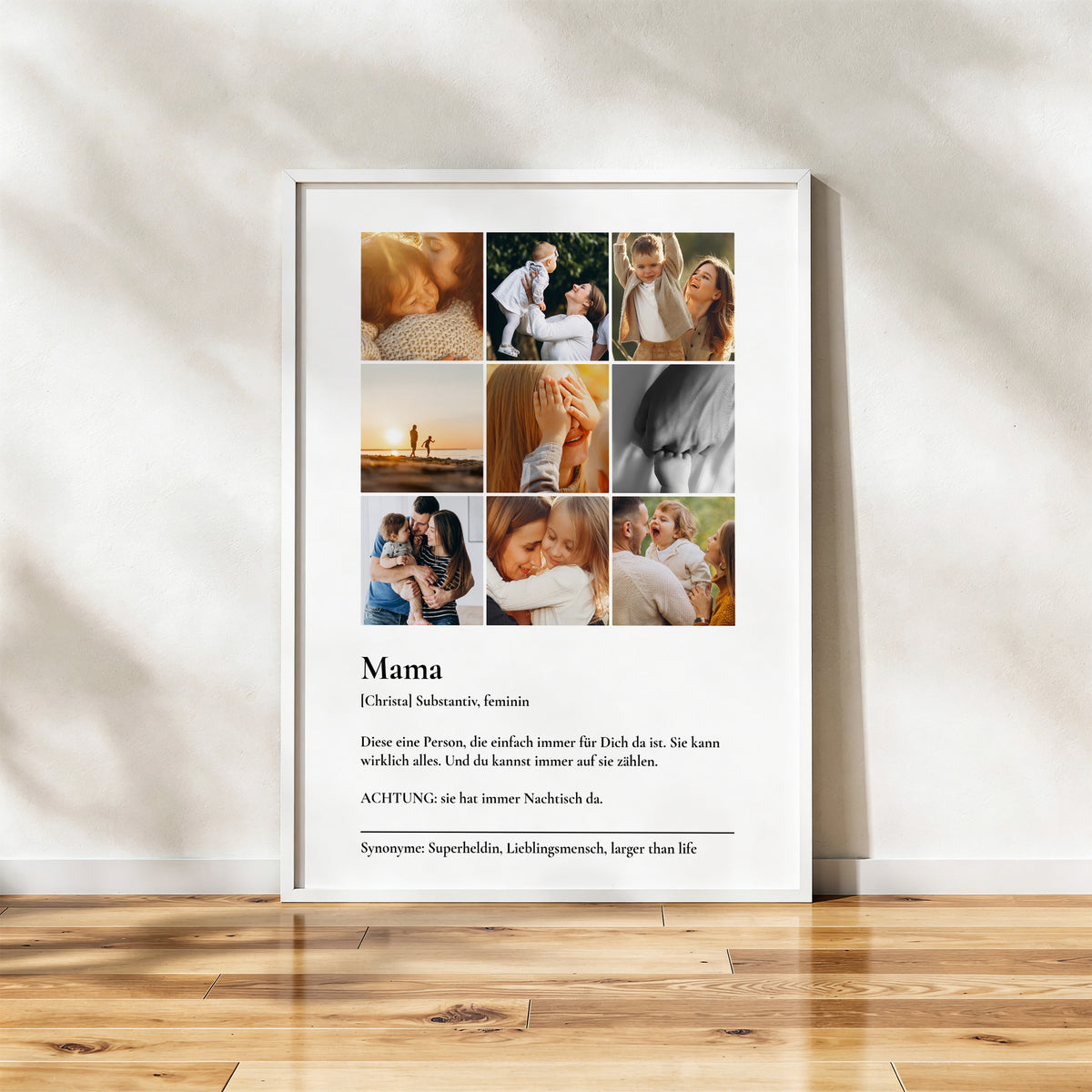 Personalisiertes Fotoposter "Mama Momente"