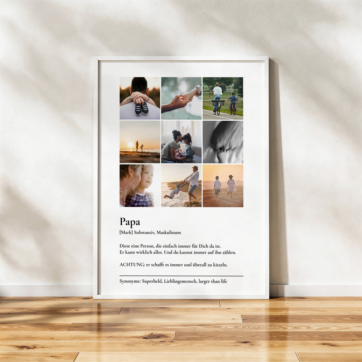 Personalisiertes Fotoposter "Papa Definition"