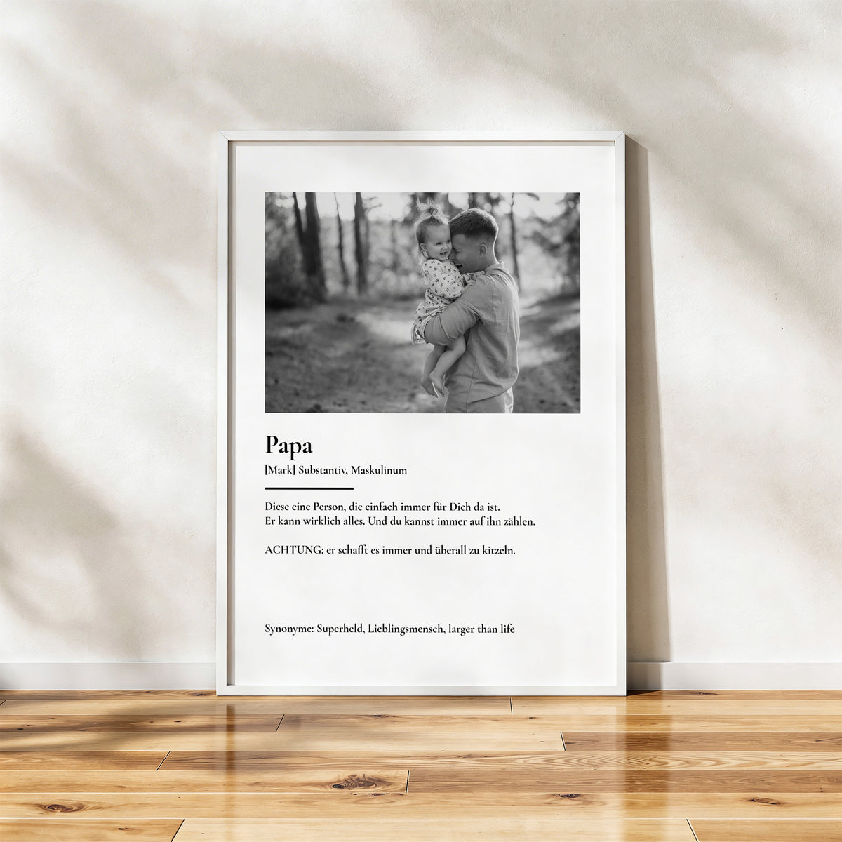 Personalisiertes Fotoposter "dein Papa"