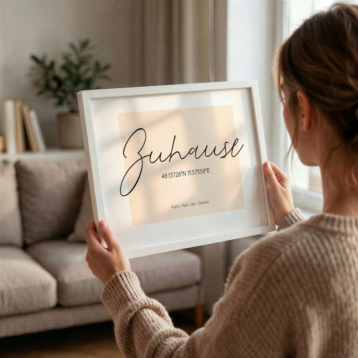 Personalisiertes Poster "Zuhause"