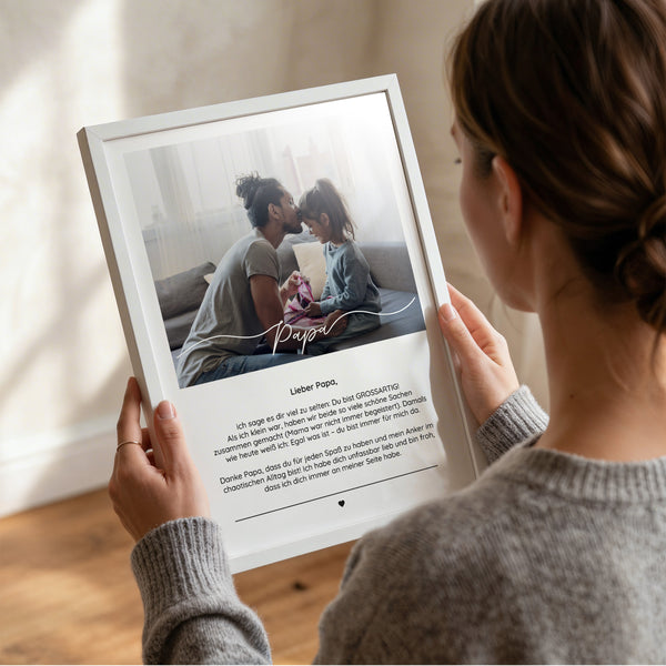 Personalisiertes Fotoposter "liebe Worte"