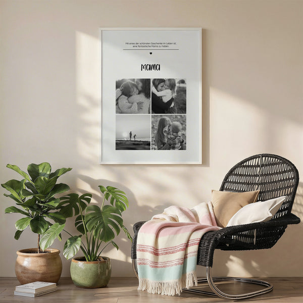 Personalisiertes Fotoposter "Meine Mama"