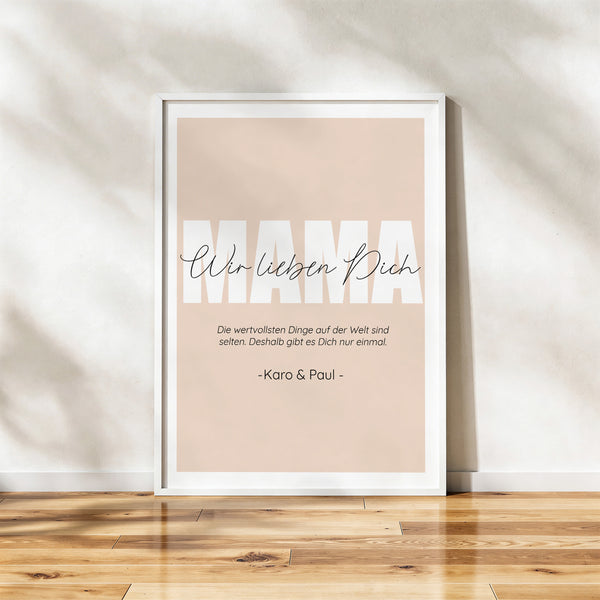 Personalisiertes Poster "Muttertag"