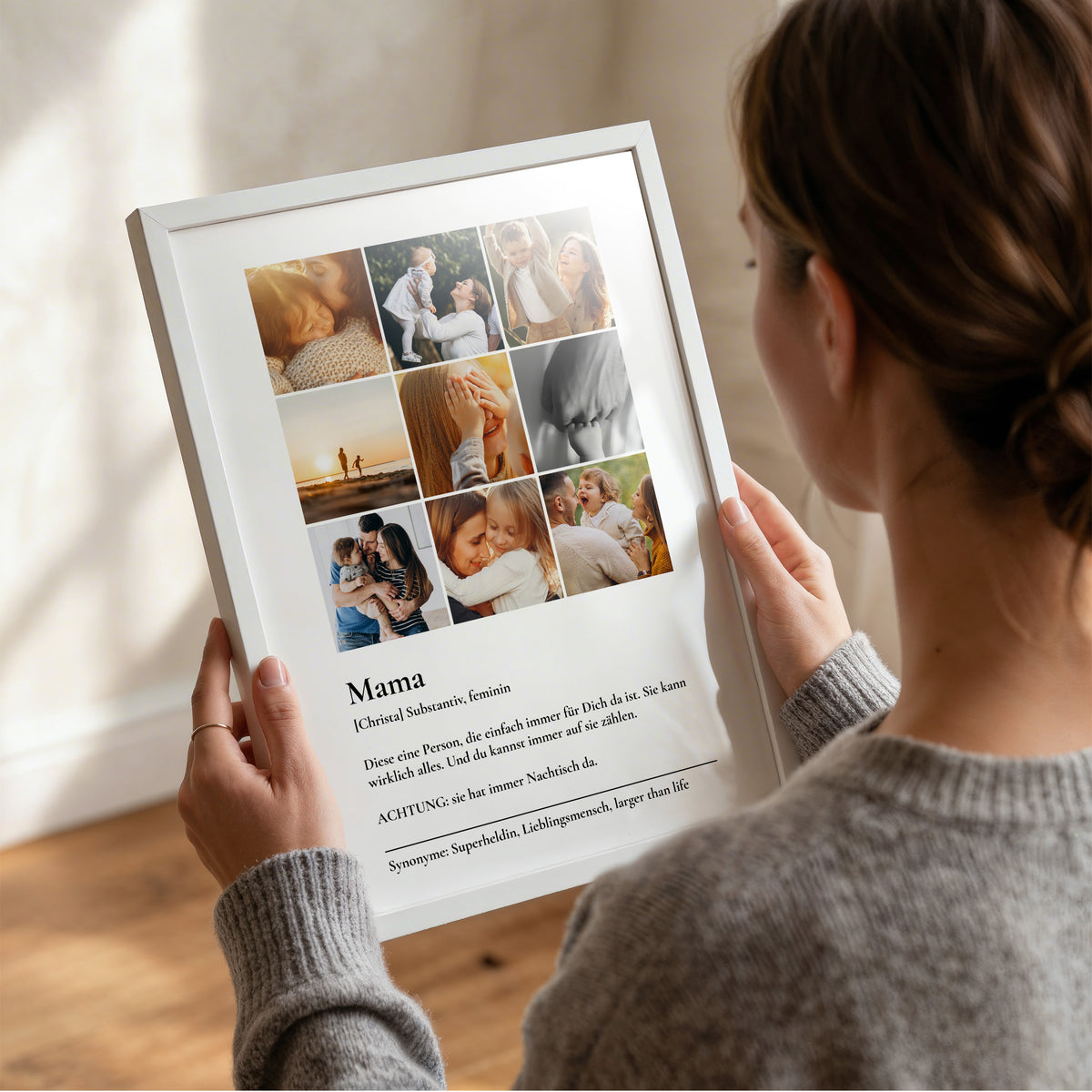 Personalisiertes Fotoposter "Mama Momente"