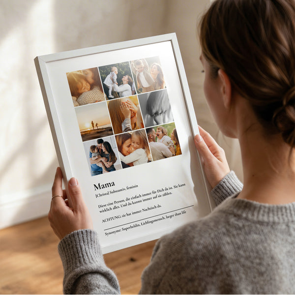 Personalisiertes Fotoposter "Mama Momente"