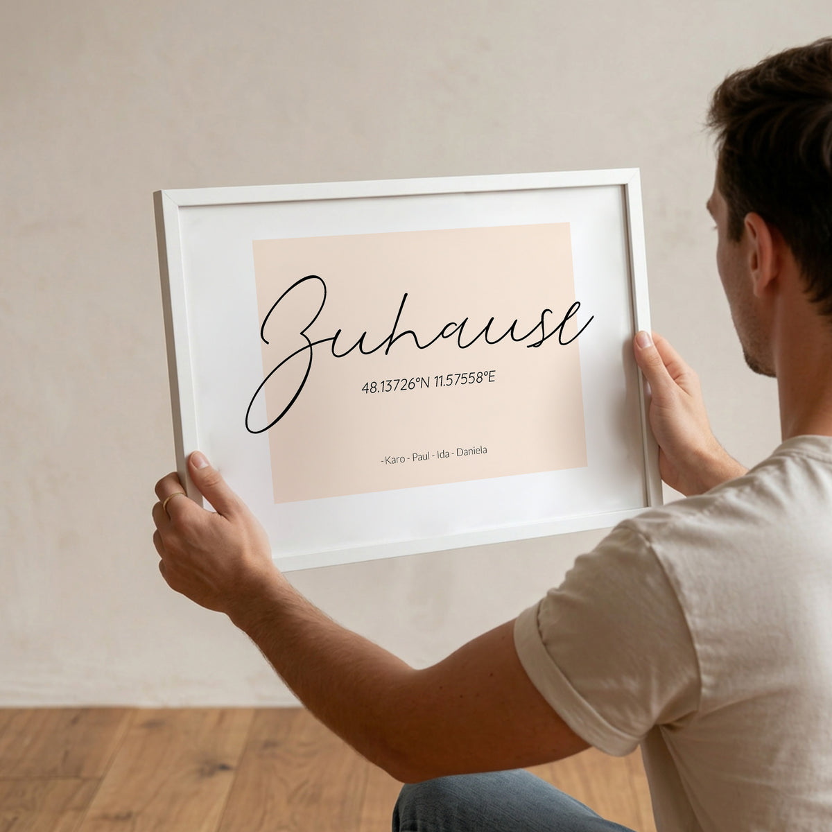 Personalisiertes Poster "Zuhause"
