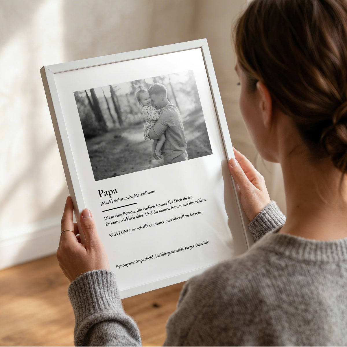 Personalisiertes Fotoposter "dein Papa"