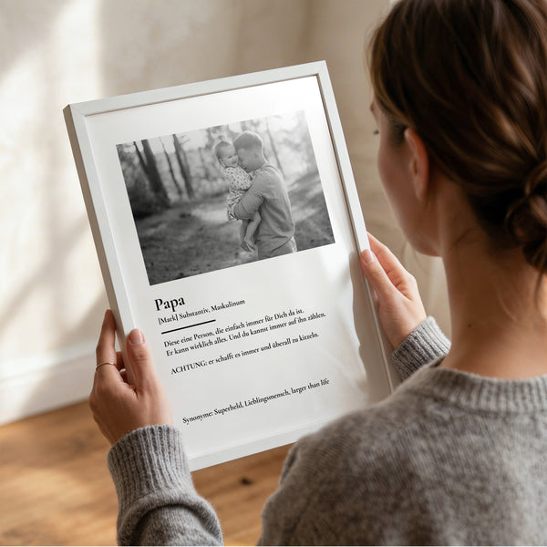 Personalisiertes Fotoposter "dein Papa"