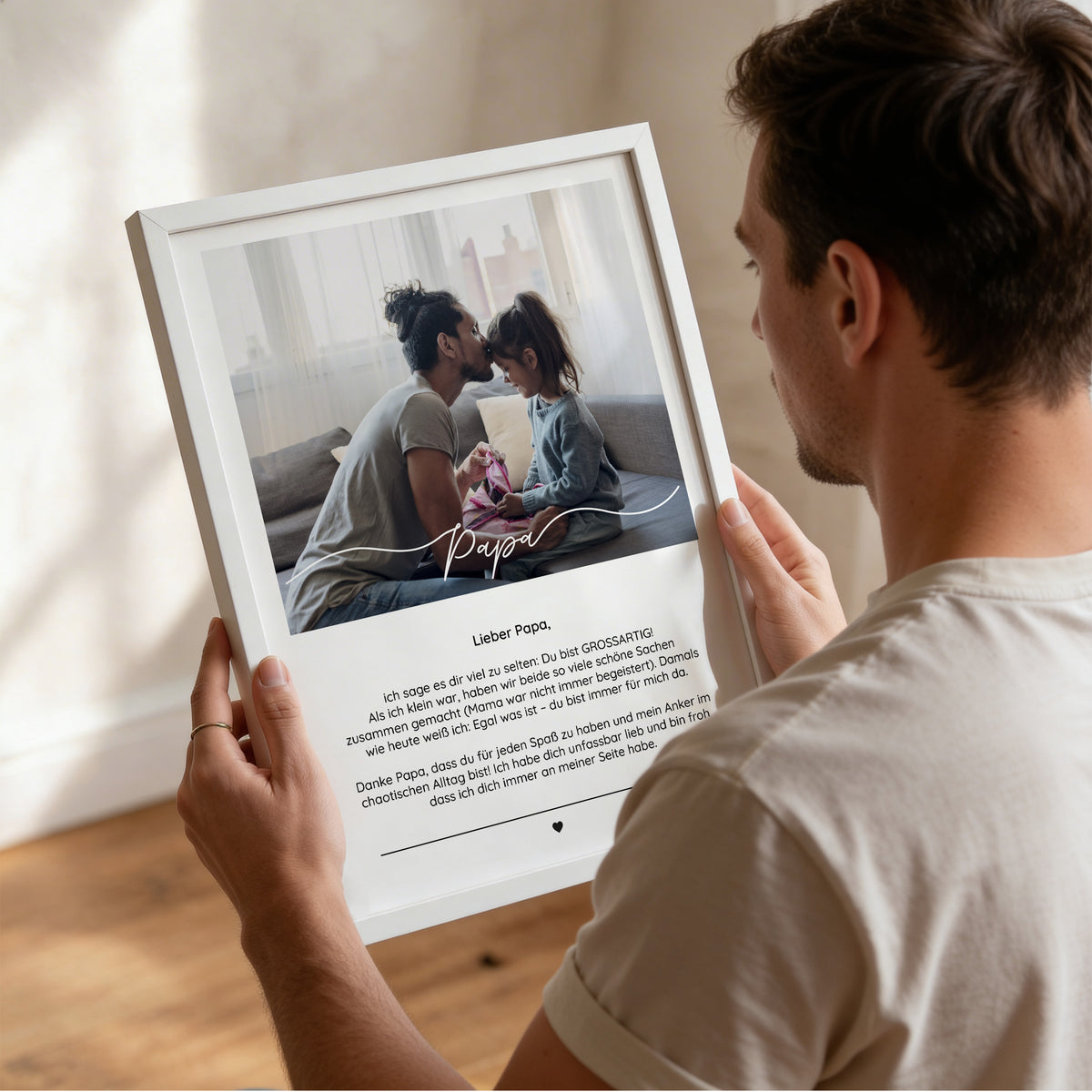 Personalisiertes Fotoposter "Liebe Worte"