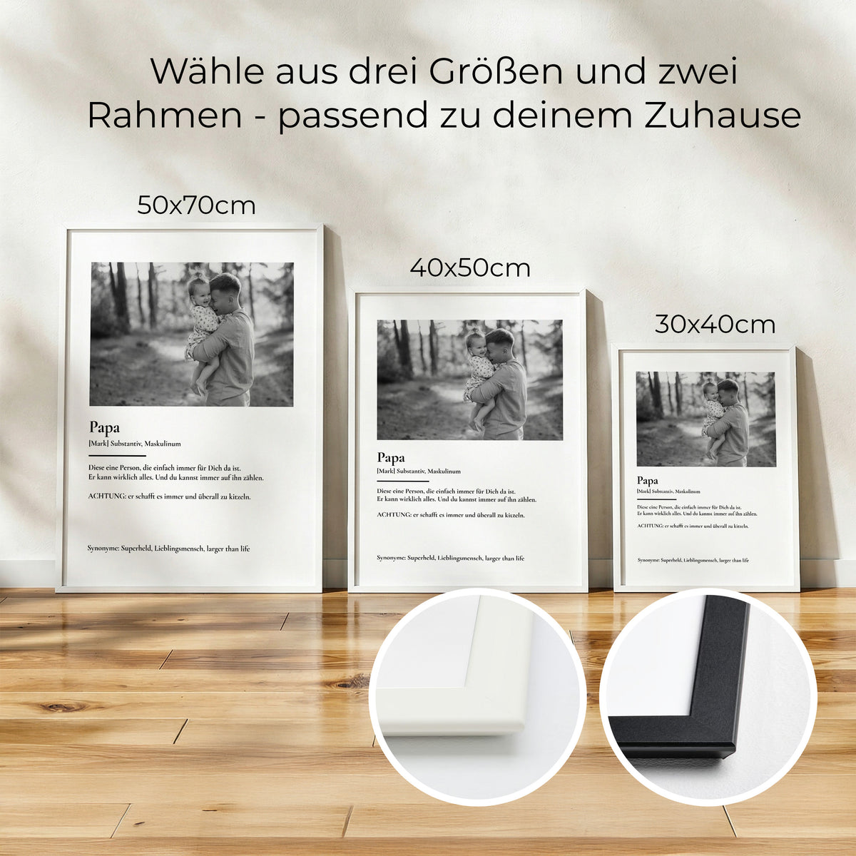 Personalisiertes Fotoposter "dein Papa"