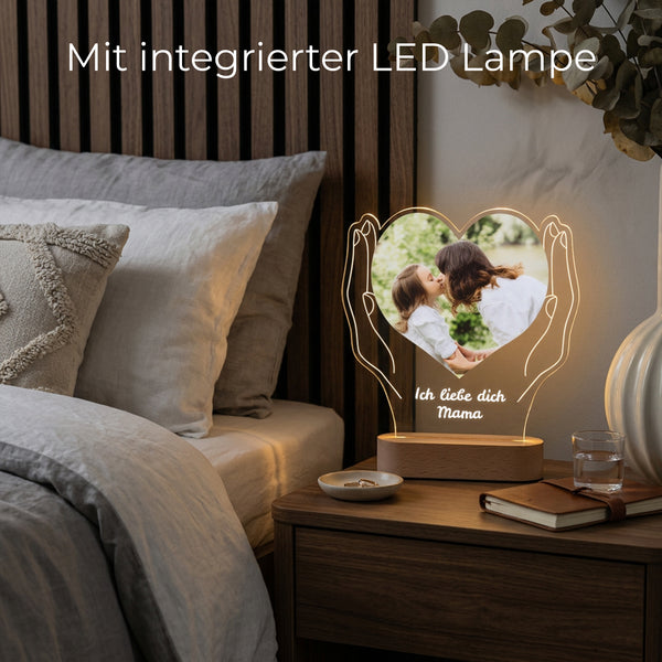 Personalisiertes Foto Acryl-Licht "Hands"