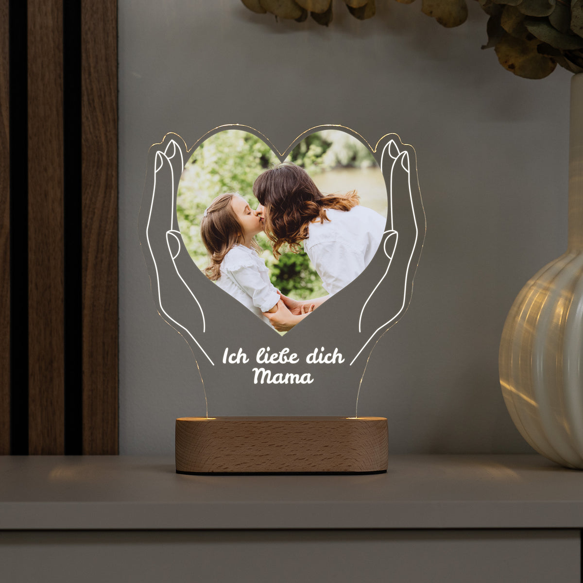 Personalisiertes Foto Acryl-Licht "Hands"