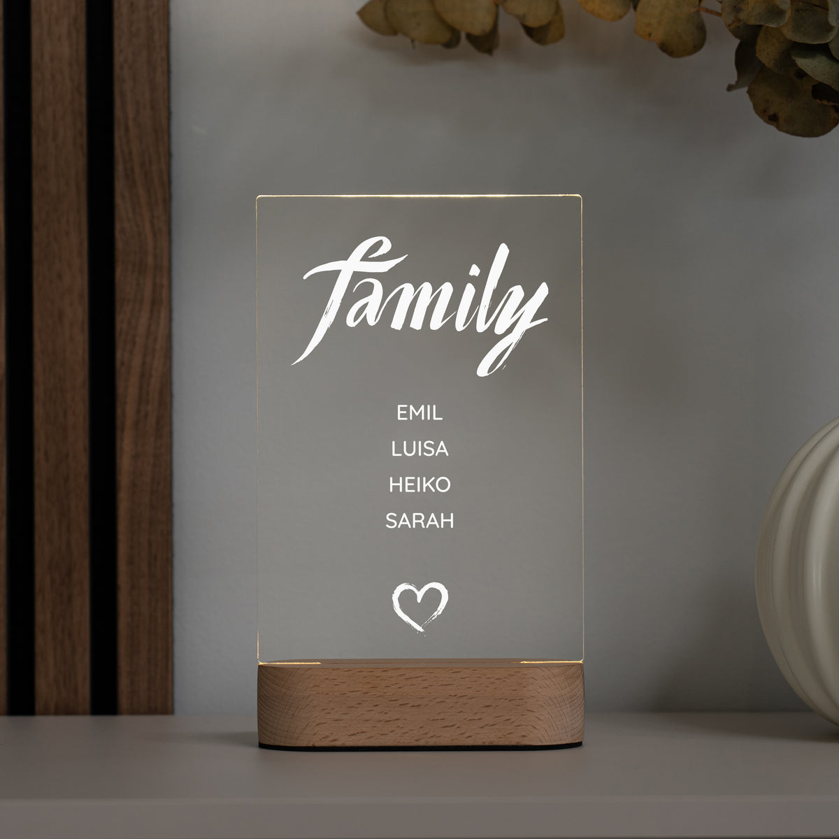 Personalisiertes Acryl-Licht "Family"